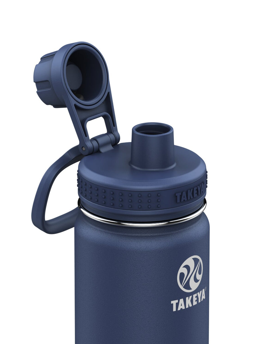 BOTELLA TÉRMICA TAKEYA 700ML ANTIGOTEO AZUL OSCURO