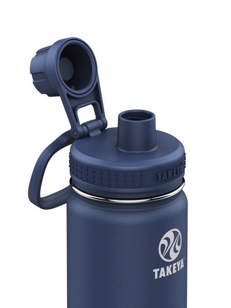 BOTELLA TÉRMICA TAKEYA 700ML ANTIGOTEO AZUL OSCURO
