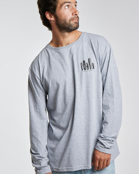 Polera ML Malibu Gris Claro