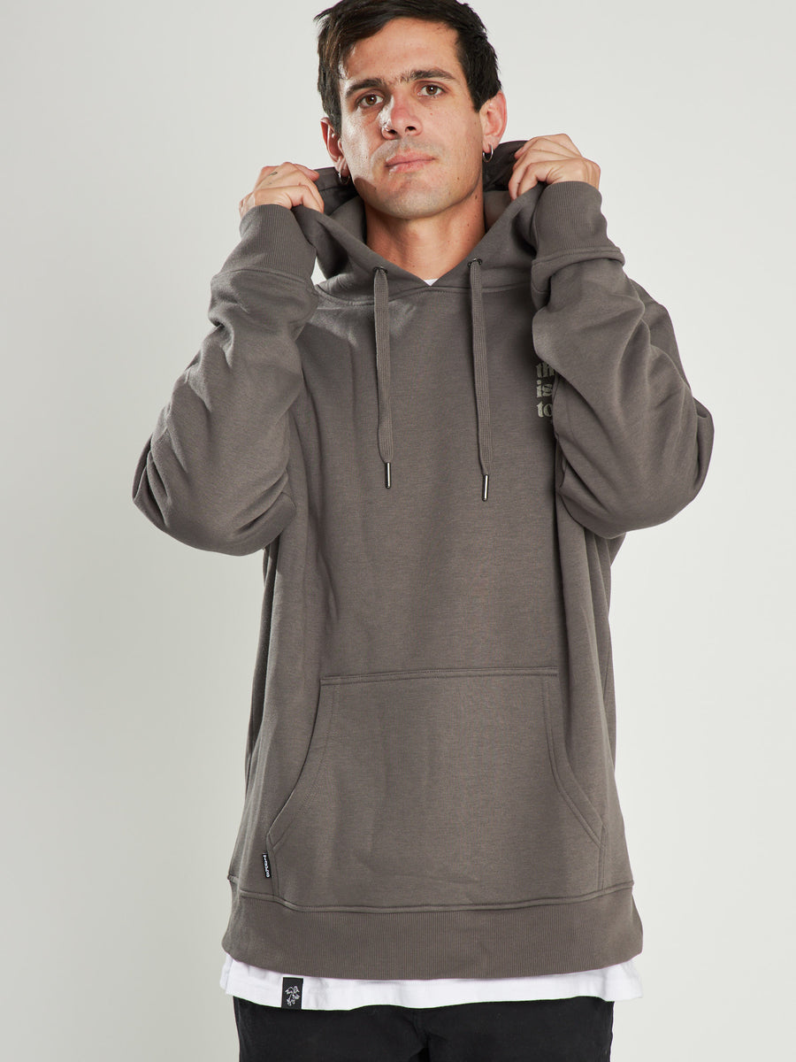 Poleron Hoodie Hombre The Best Gris