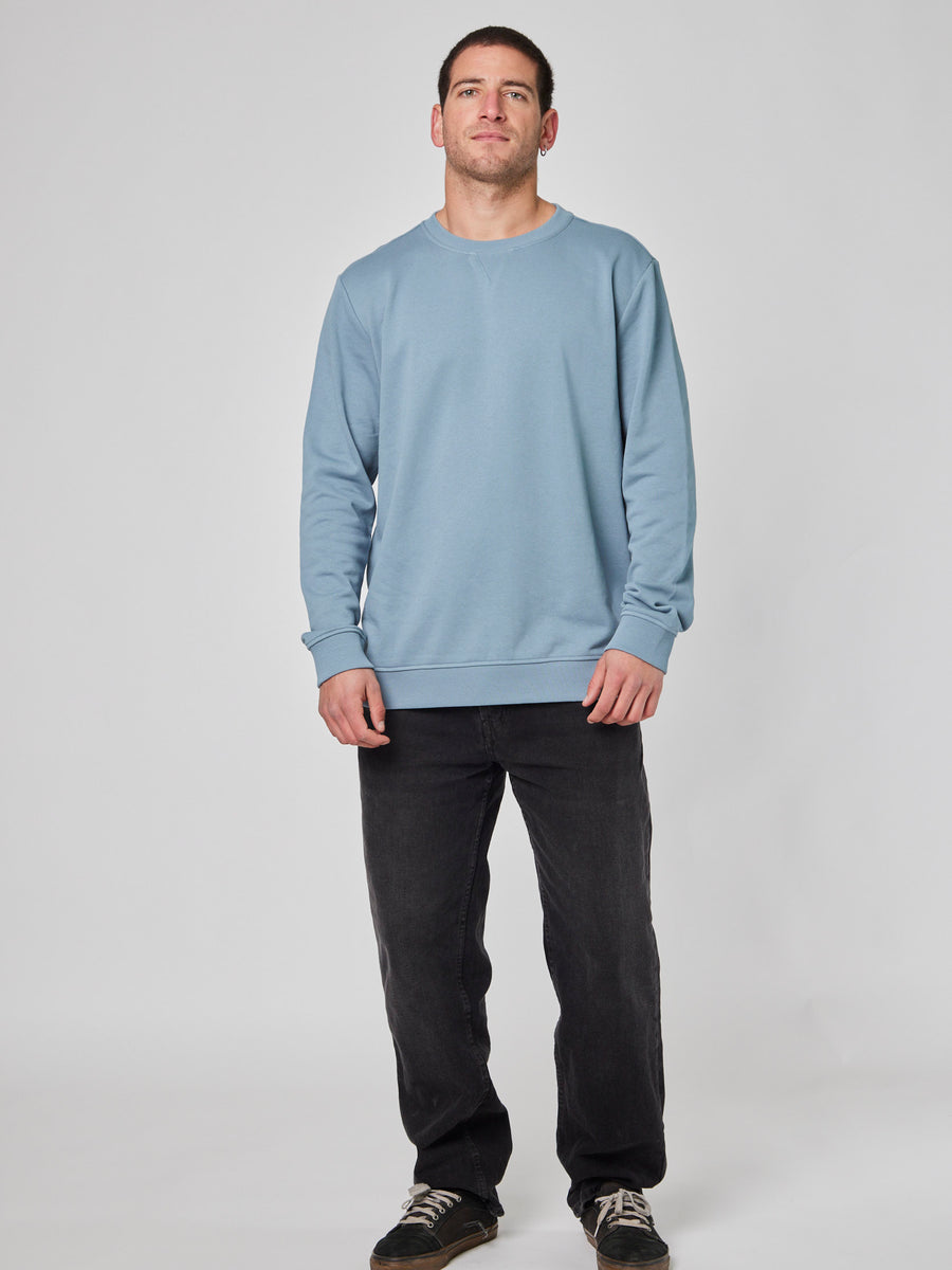 Poleron Celeste Hombre Crew