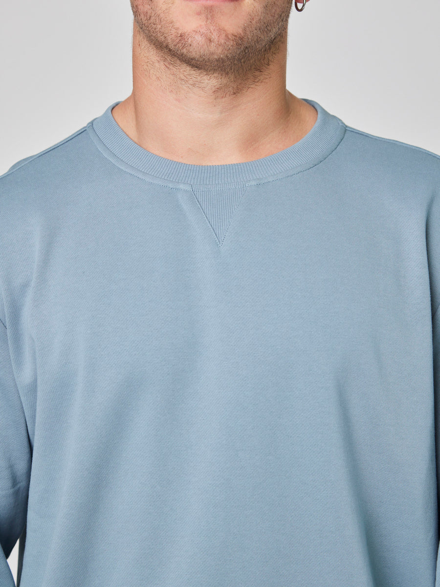 Poleron Celeste Hombre Crew