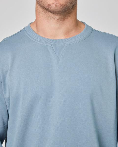 Poleron Celeste Hombre Crew