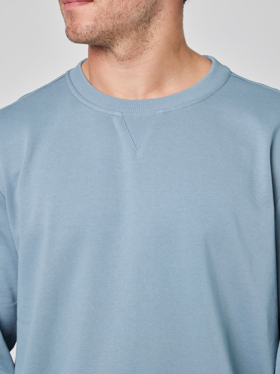 Poleron Celeste Hombre Crew