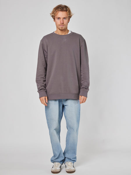 Poleron Gris Hombre Crew
