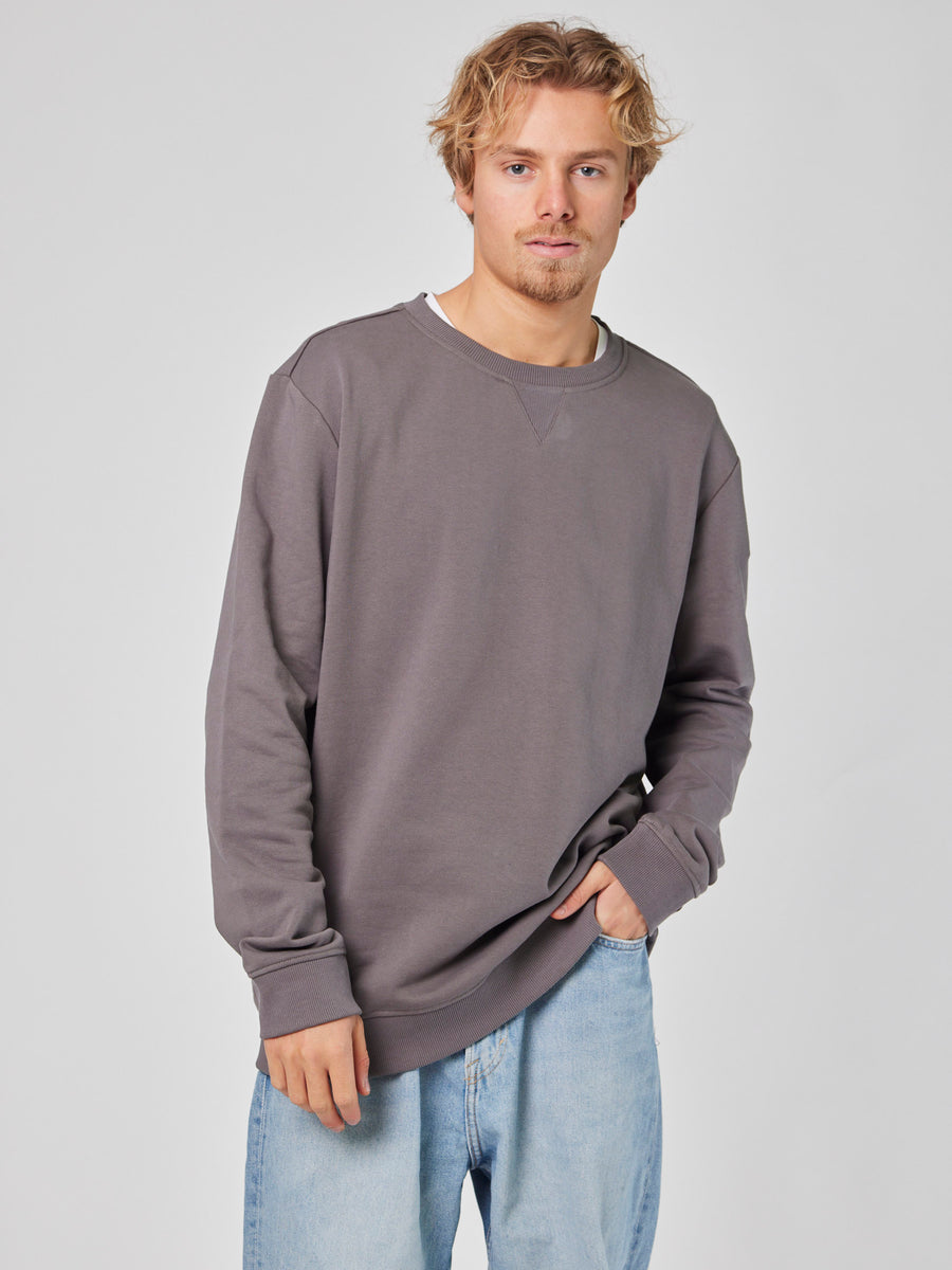 Poleron Gris Hombre Crew