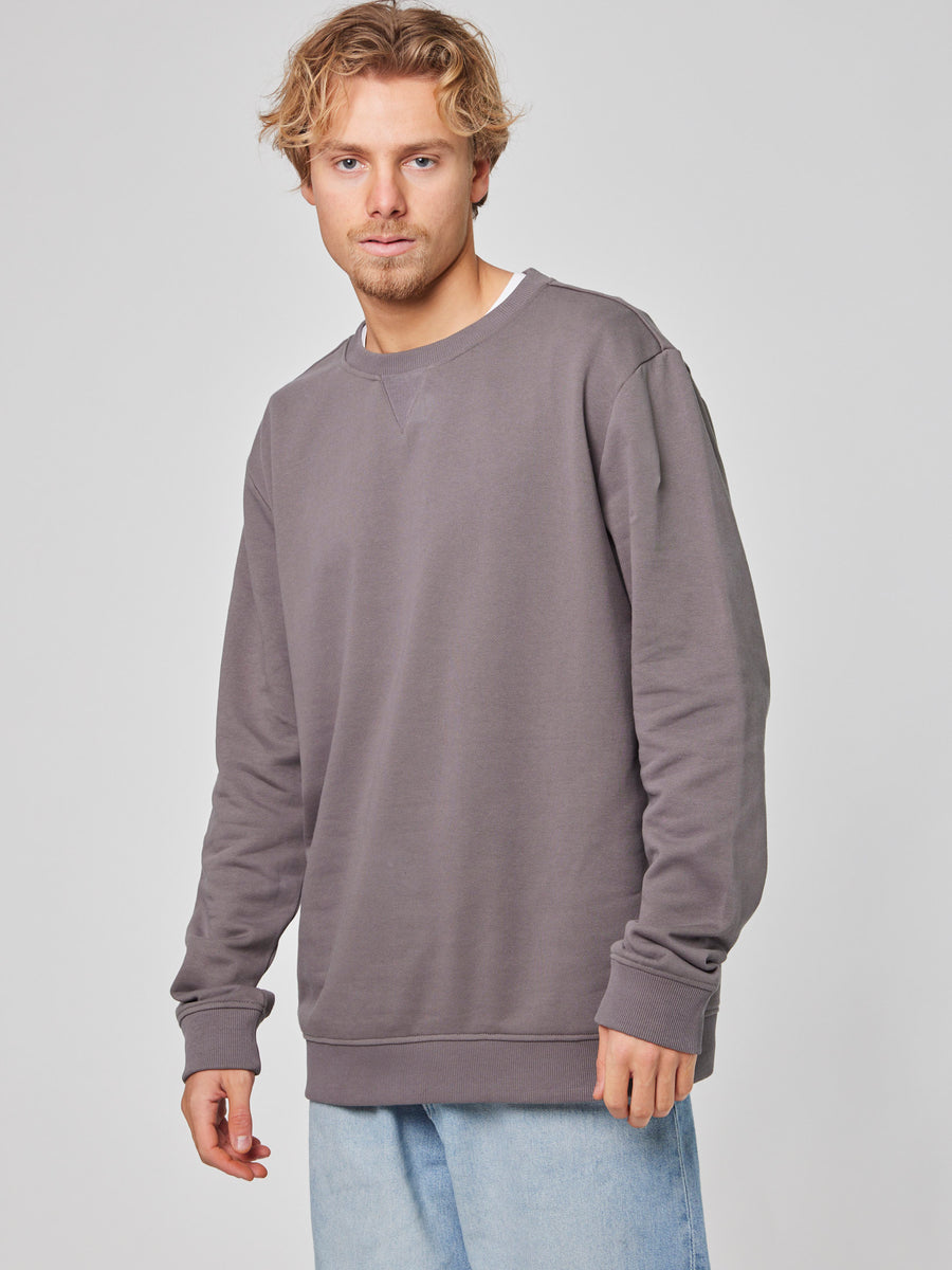 Poleron Gris Hombre Crew