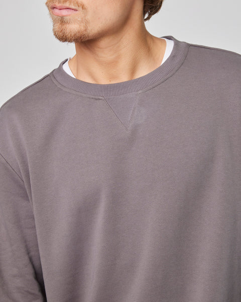 Poleron Gris Hombre Crew