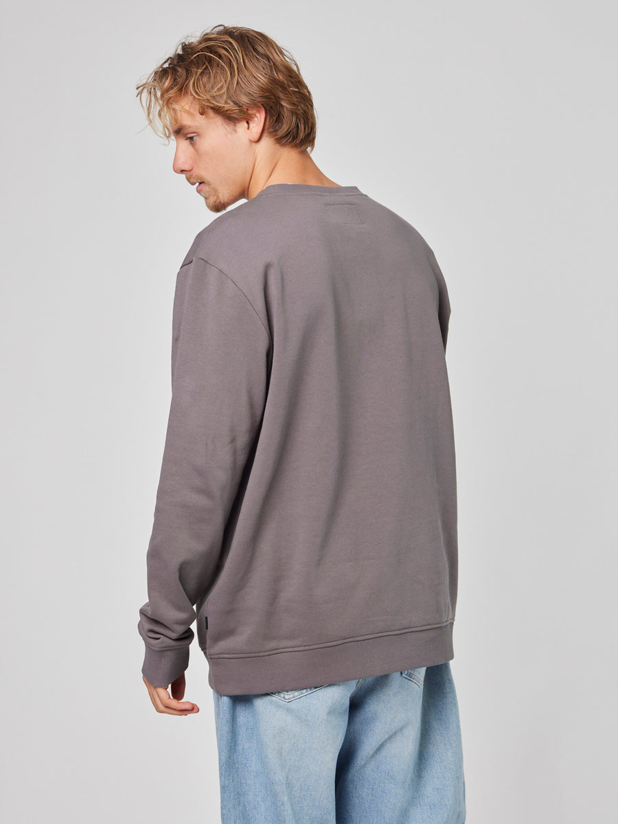 Poleron Gris Hombre Crew