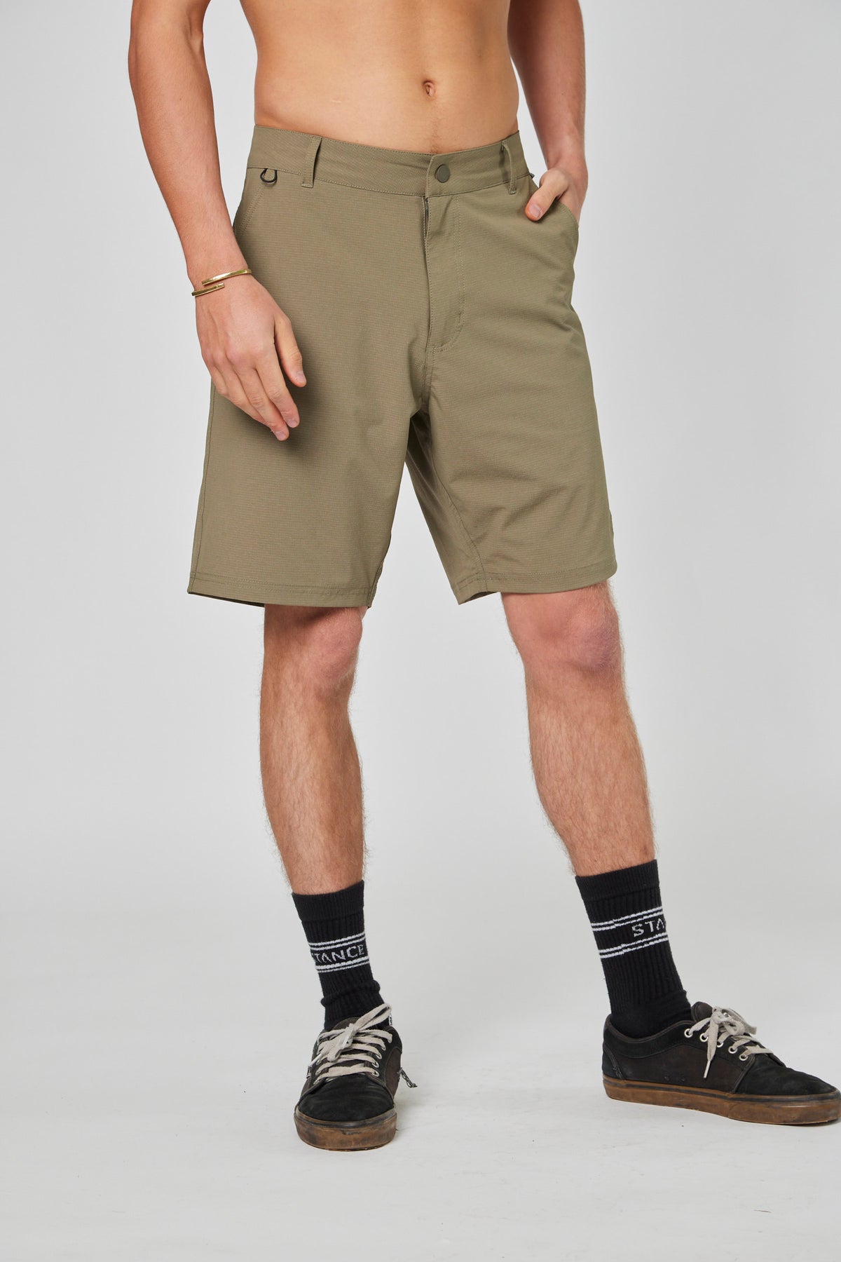 Short Verde Híbrido Hombre