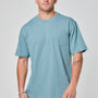 Polera Celeste Hombre Manga Corta Bolsillo