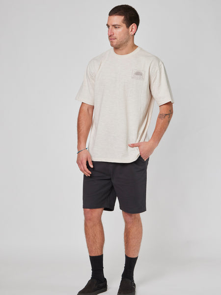 Polera Blanca Hombre Manga Corta Sunday