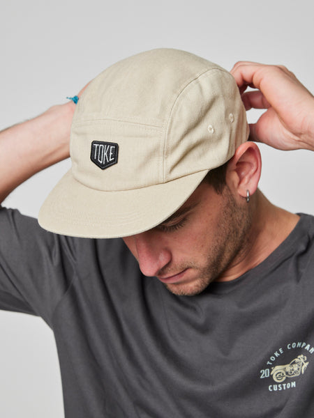 Jockey Beige Five Panel Toke