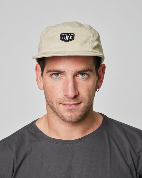 Jockey Beige Five Panel Toke