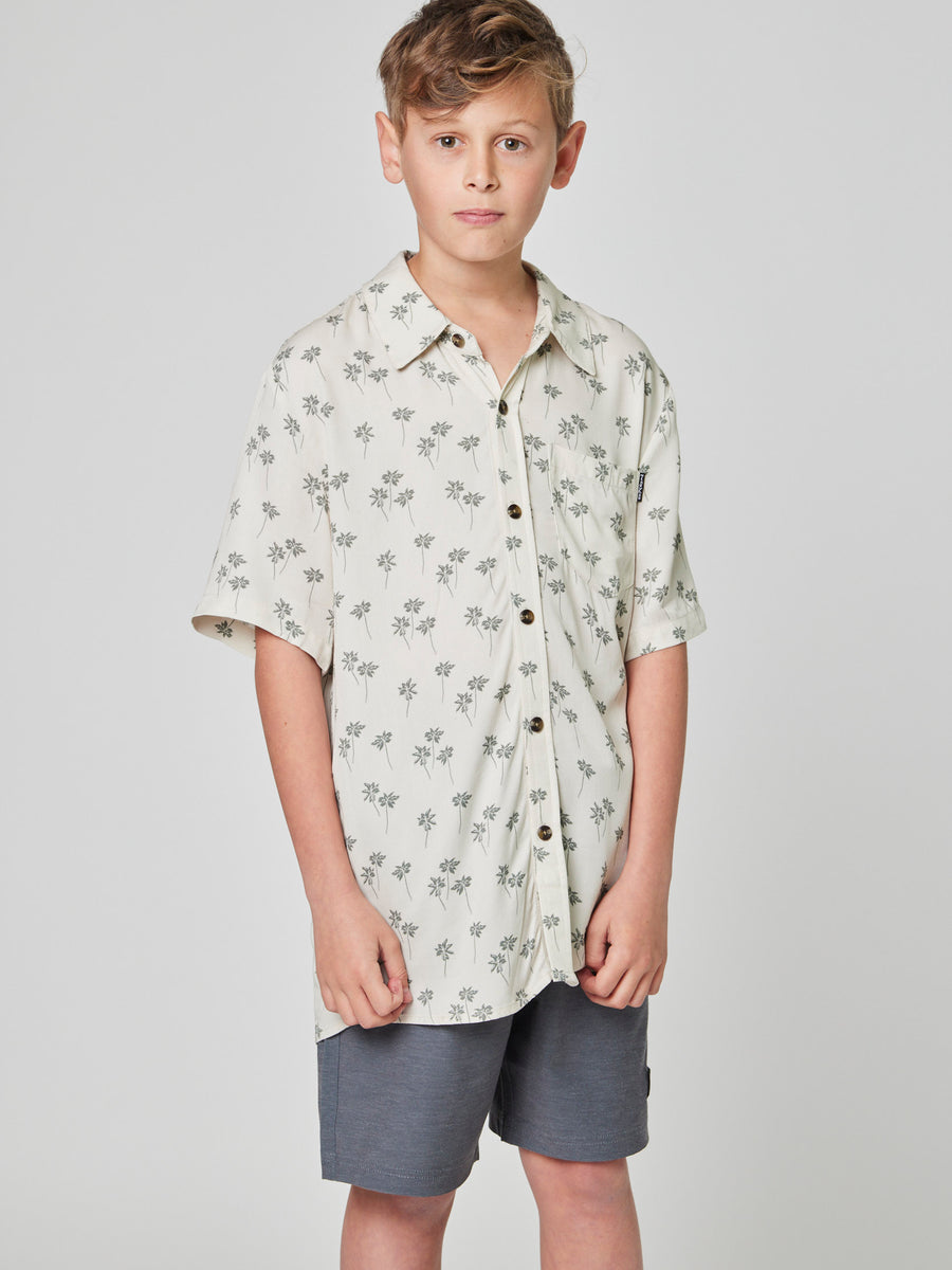 Camisa Palm Beige Kid