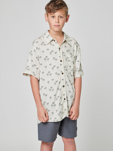 Camisa Palm Beige Kid