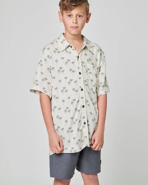 Camisa Palm Beige Kid