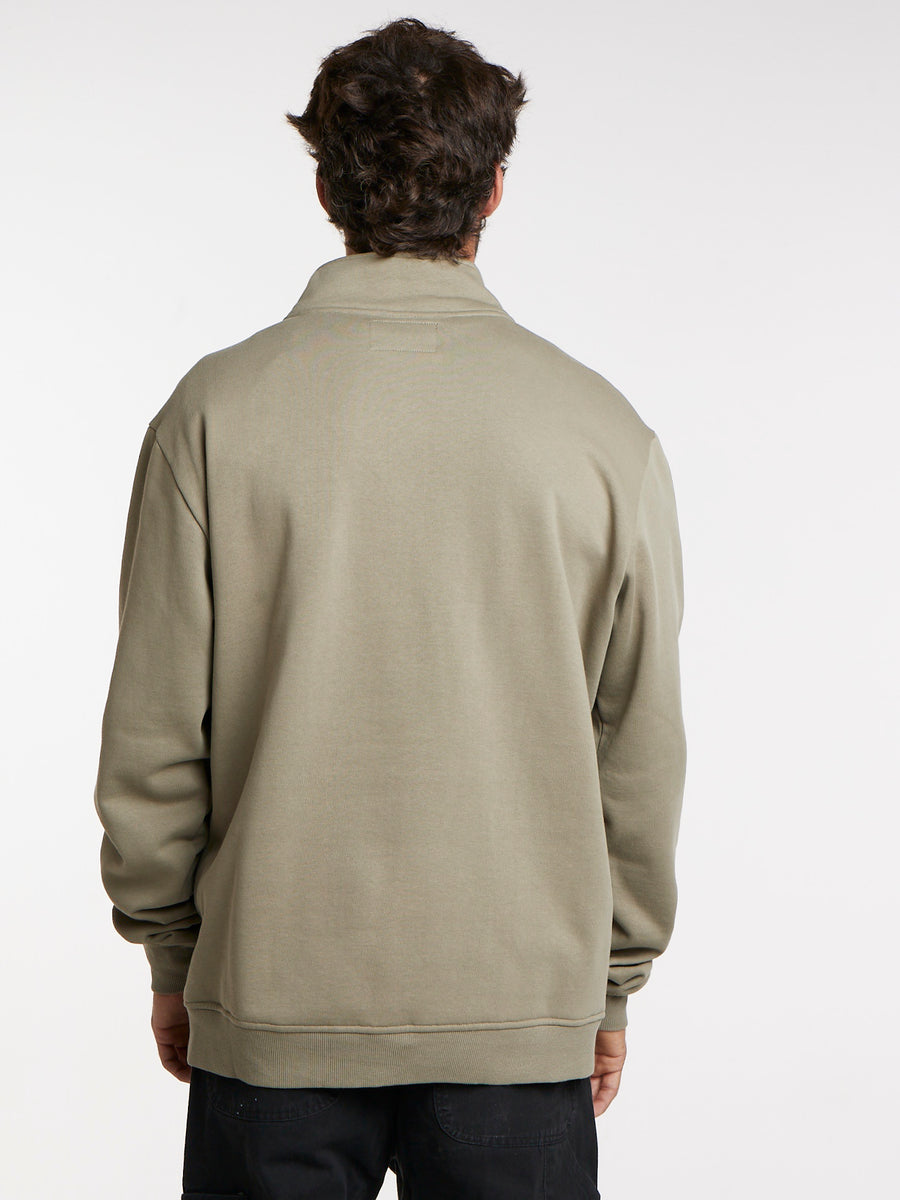 Polerón Verde Hombre Half Zip