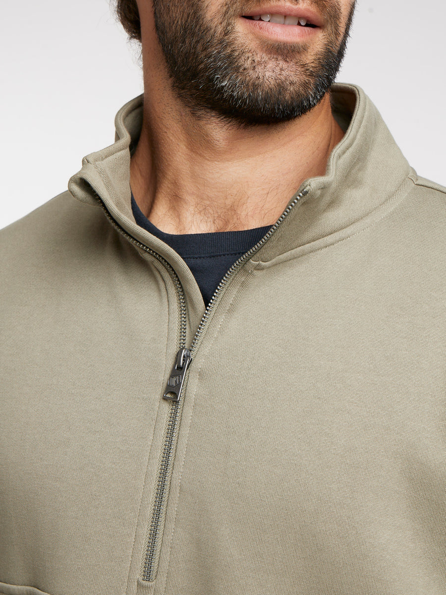 Polerón Verde Hombre Half Zip
