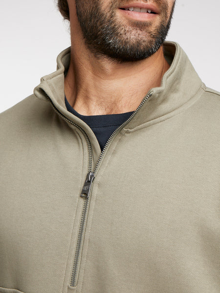 Polerón Verde Hombre Half Zip