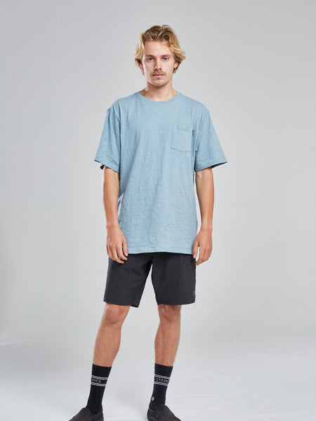 Polera Bolsillo Celeste