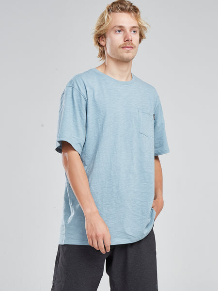 Polera Bolsillo Celeste