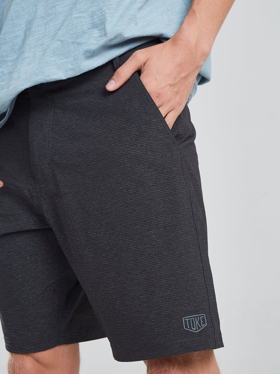 Short Hibrido Gris Oscuro