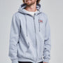 Poleron Full Zipper Gris Claro
