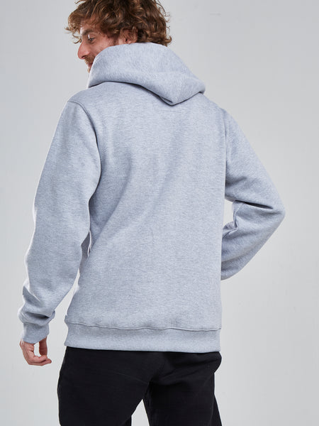 Poleron Full Zipper Gris Claro