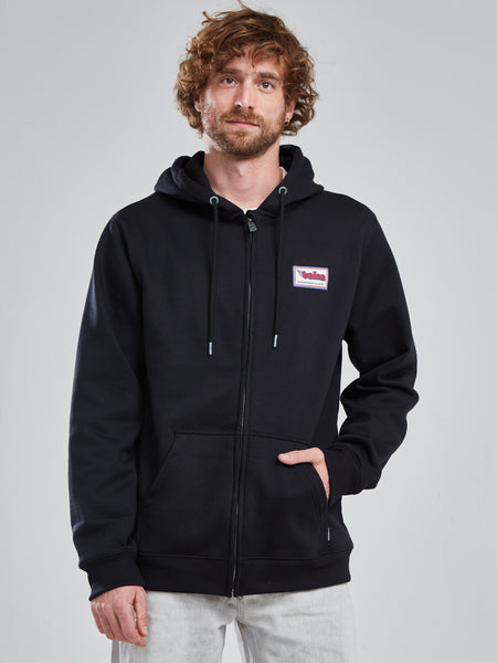Poleron Full Zipper Negro