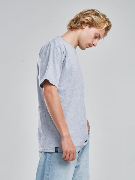 Polera Waves Gris Melange
