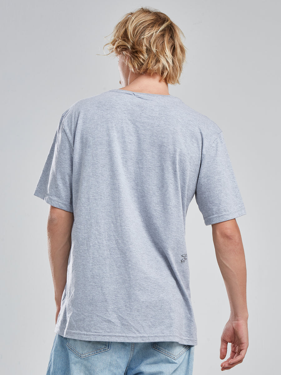 Polera Waves Gris Melange