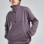 Poleron Half Zipper Burdeo