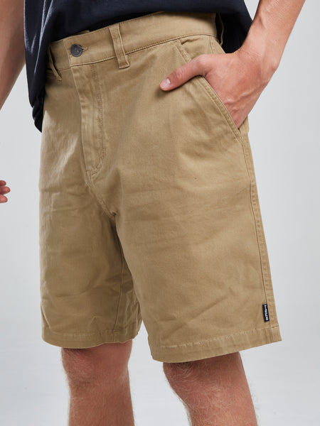 Short Solid Beige