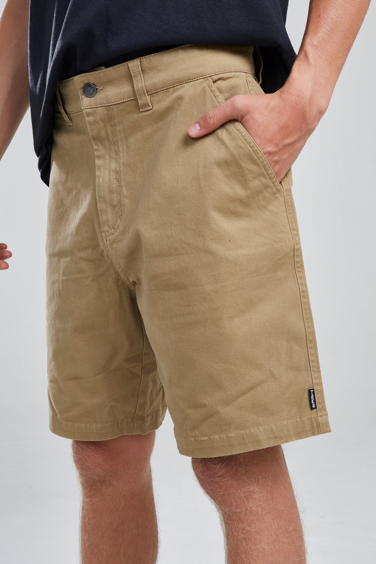 Short Hombre Solid color beige