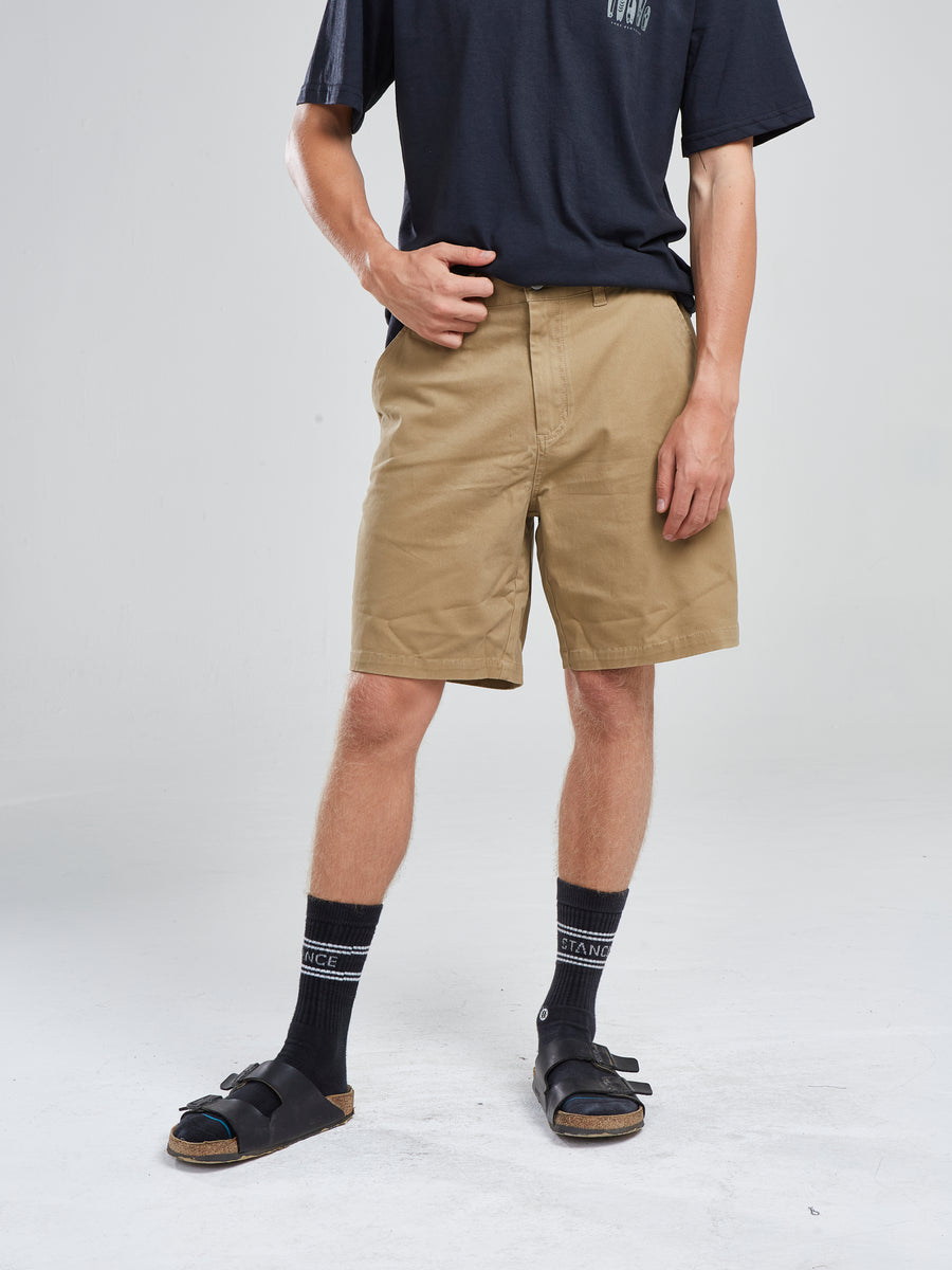 Short Solid Beige