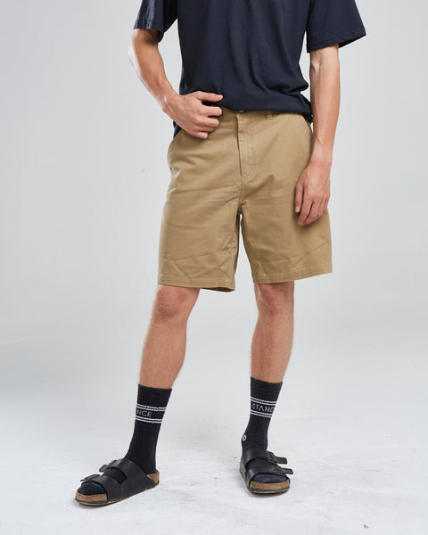 Short Solid Beige