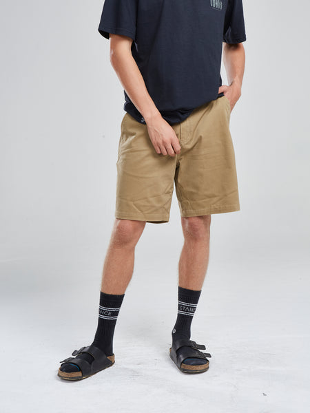 Short Solid Beige