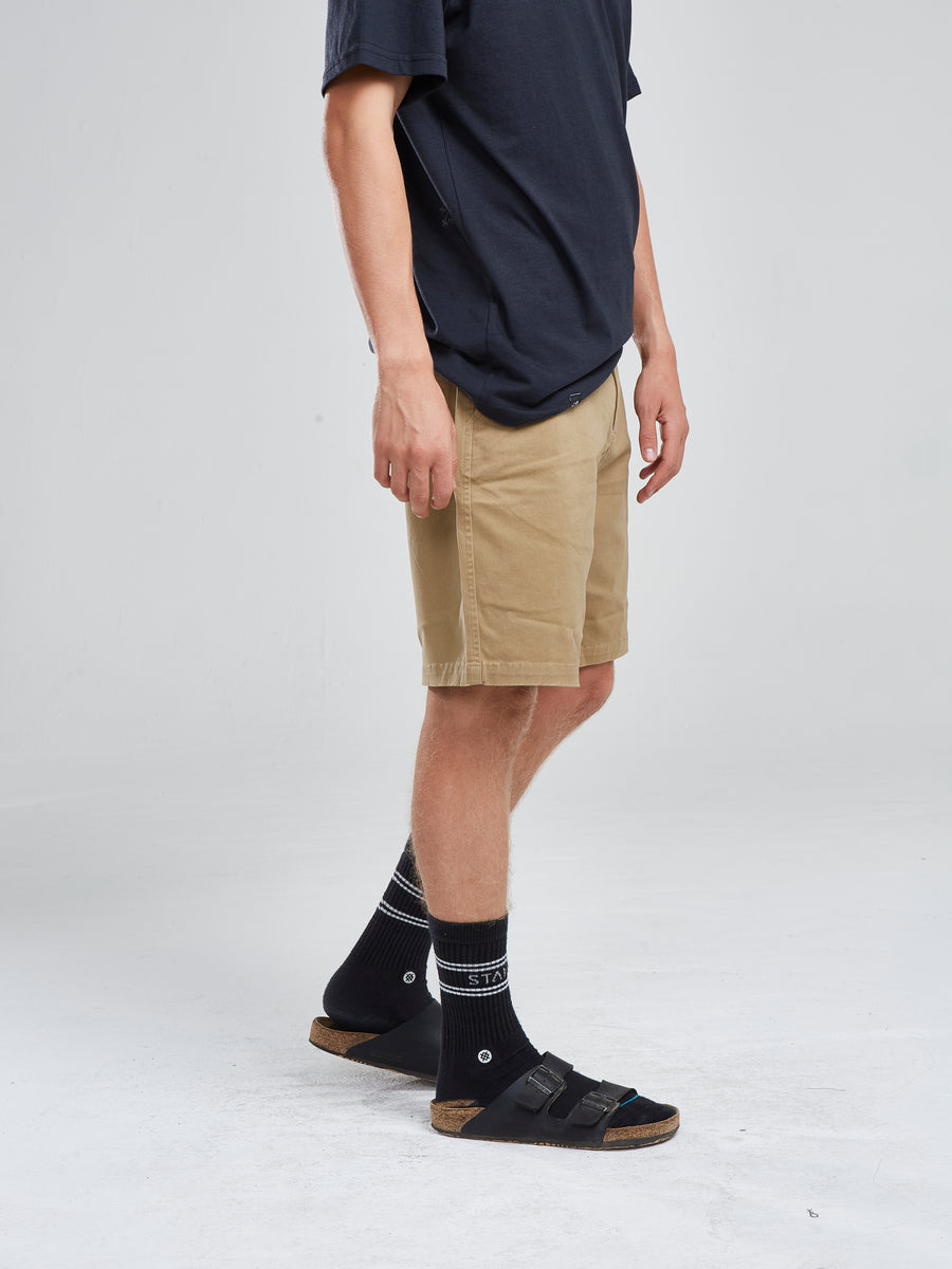 Short Solid Beige