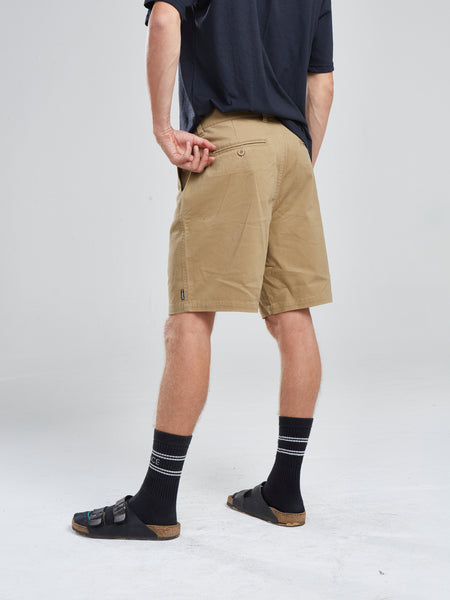 Short Solid Beige