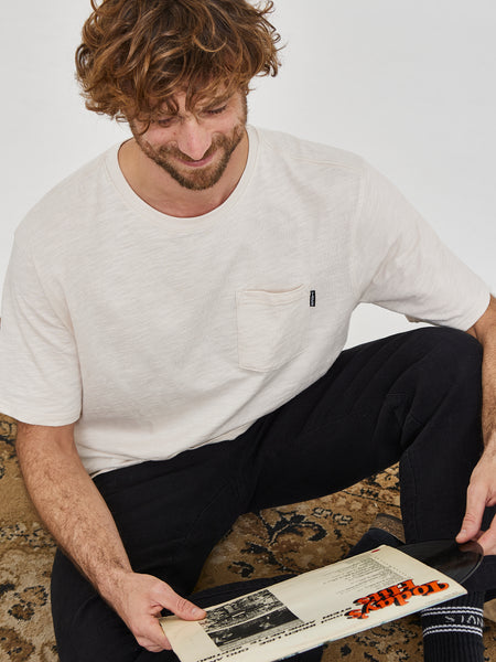 Polera Bolsillo Blanca