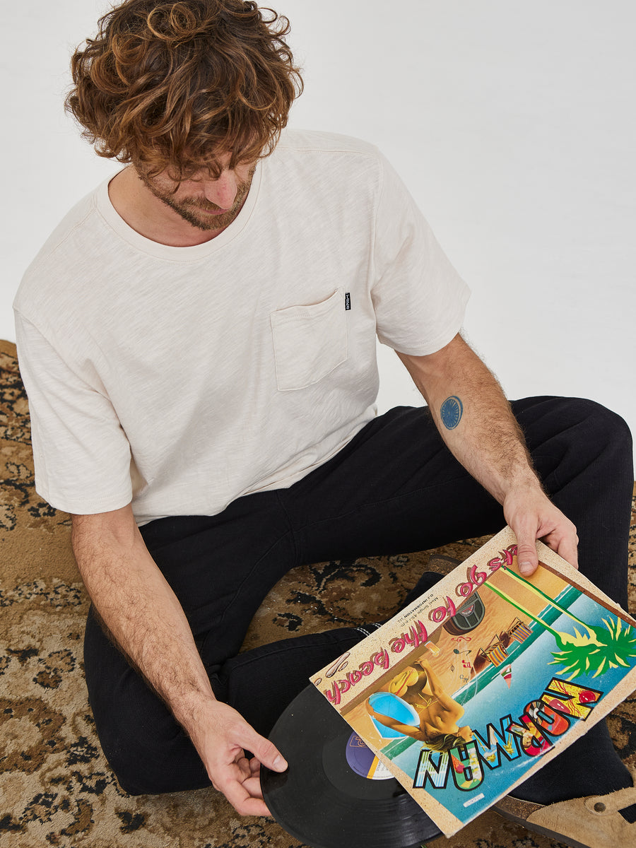 Polera Bolsillo Blanca