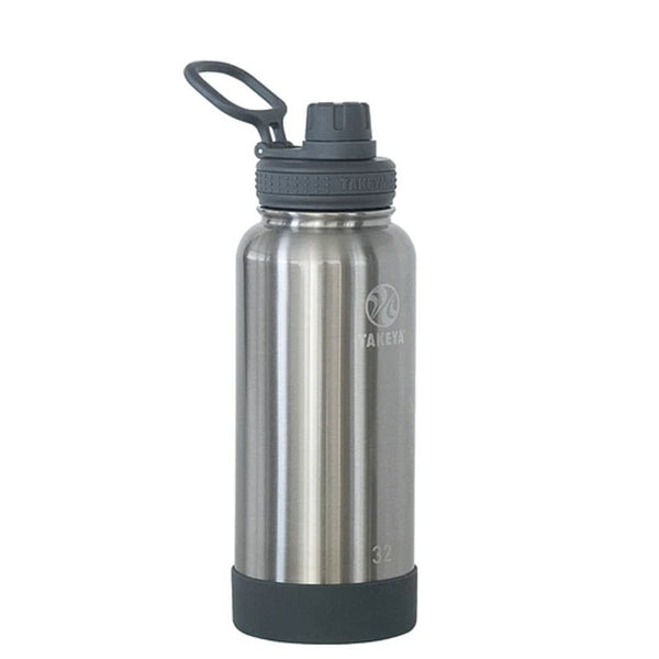 BOTELLA TAKEYA 950 ML ANTIGOTEO STEEL (ACERO)