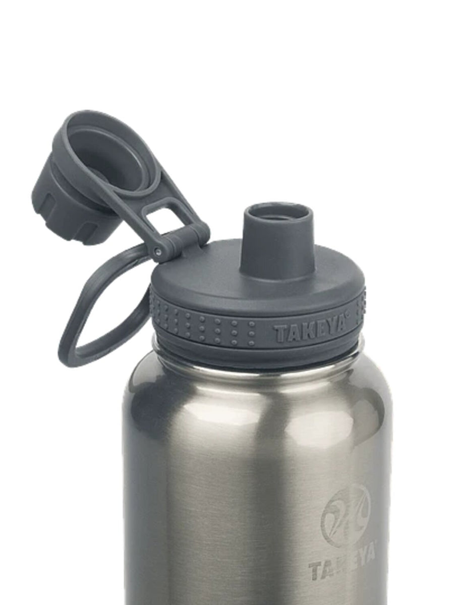 BOTELLA TAKEYA 950 ML ANTIGOTEO STEEL (ACERO)