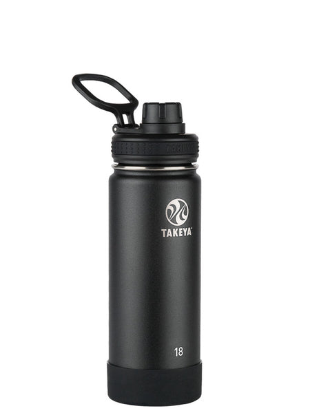 BOTELLA TAKEYA 530ML ANTIGOTEO NEGRA