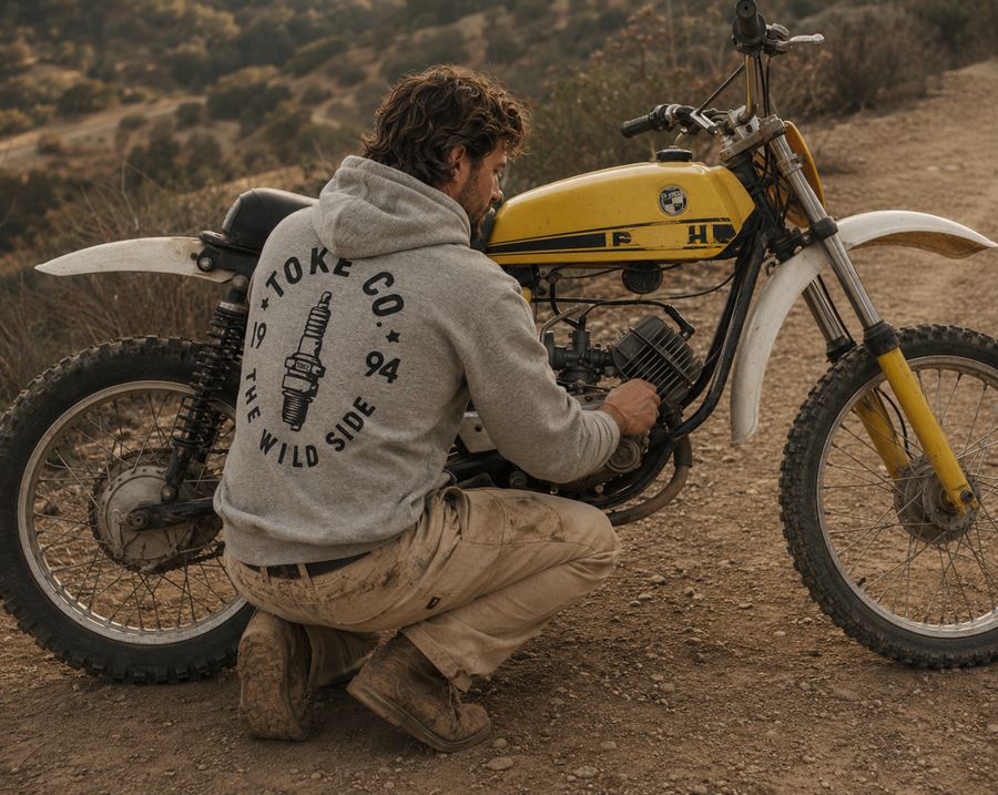 Poleron Hoodie Melange Hombre Racer