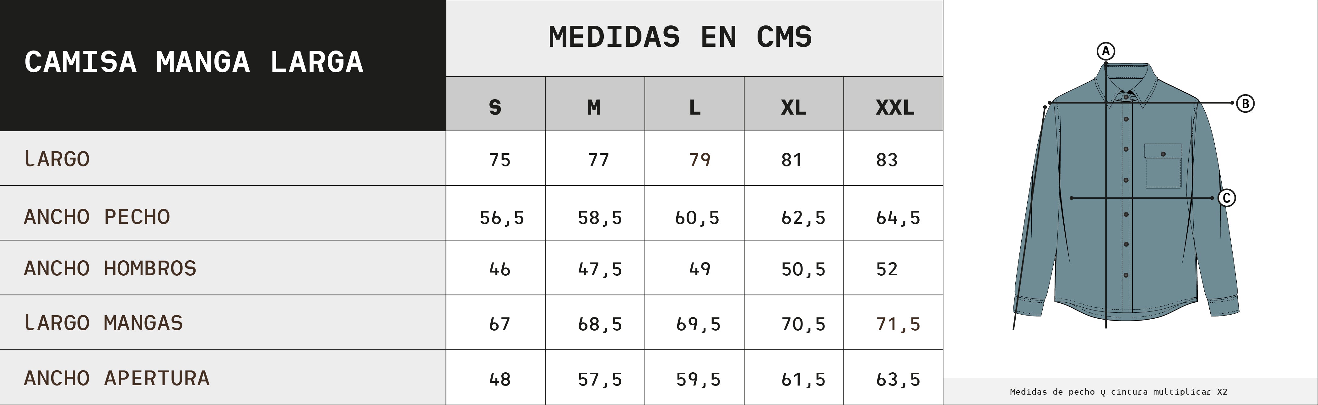 Guía de Tallas
