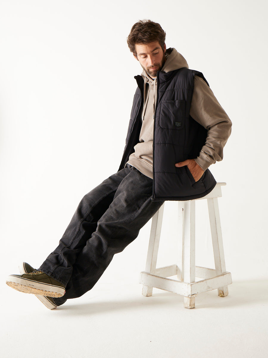 Chaqueta Sin Mangas Hombre Negra