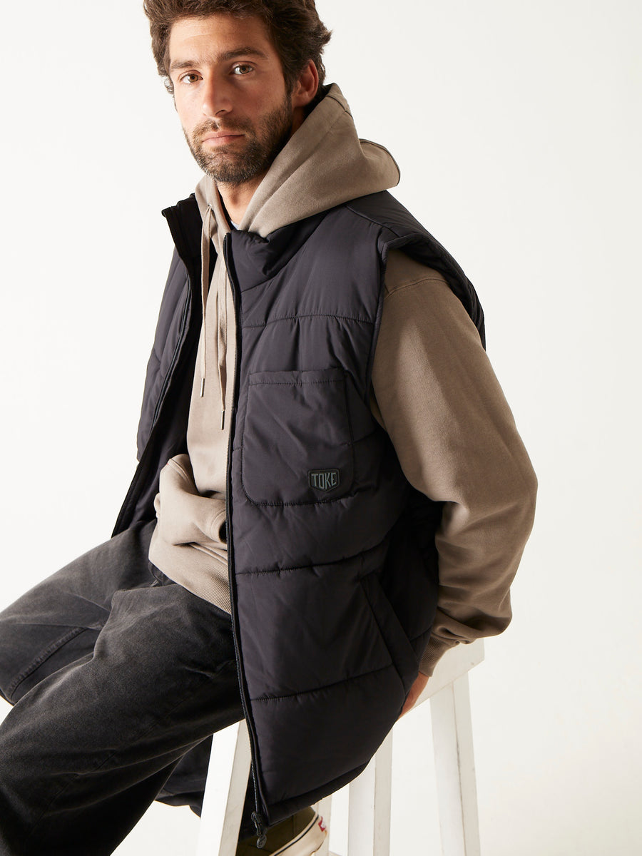 Chaqueta Sin Mangas Hombre Negra
