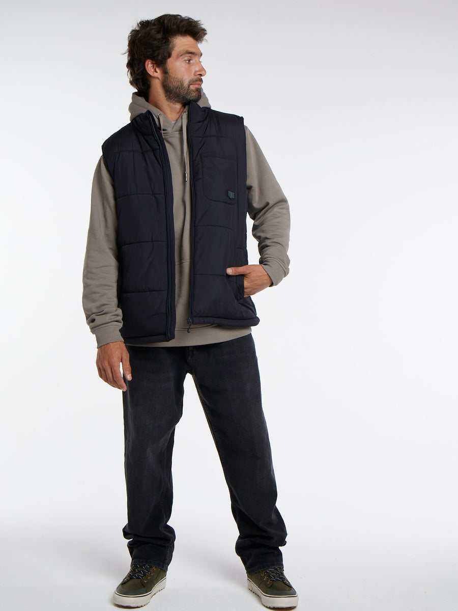 Chaqueta Sin Mangas Hombre Negra
